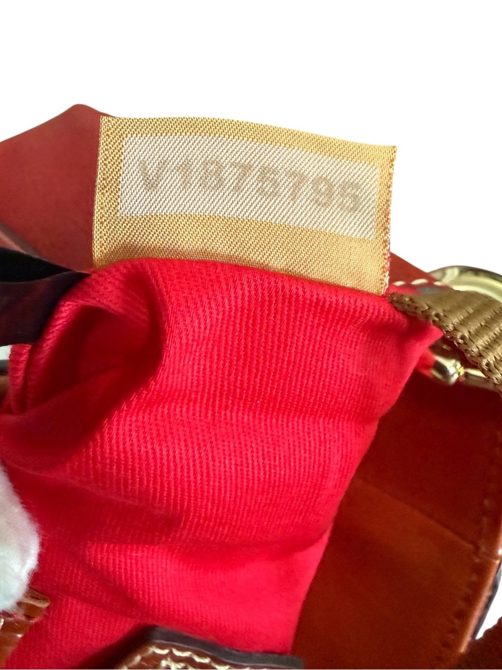 Dooney & Bourke Bridle Red Coral Leather Shoulder Bucket Bag! EUC!! - Picture 13 of 15